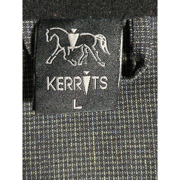 Kerrits Hight Tail Waterproof Rain jacket Black. Zip Pockets Adjustable Snaps LG - Picture 13 of 15